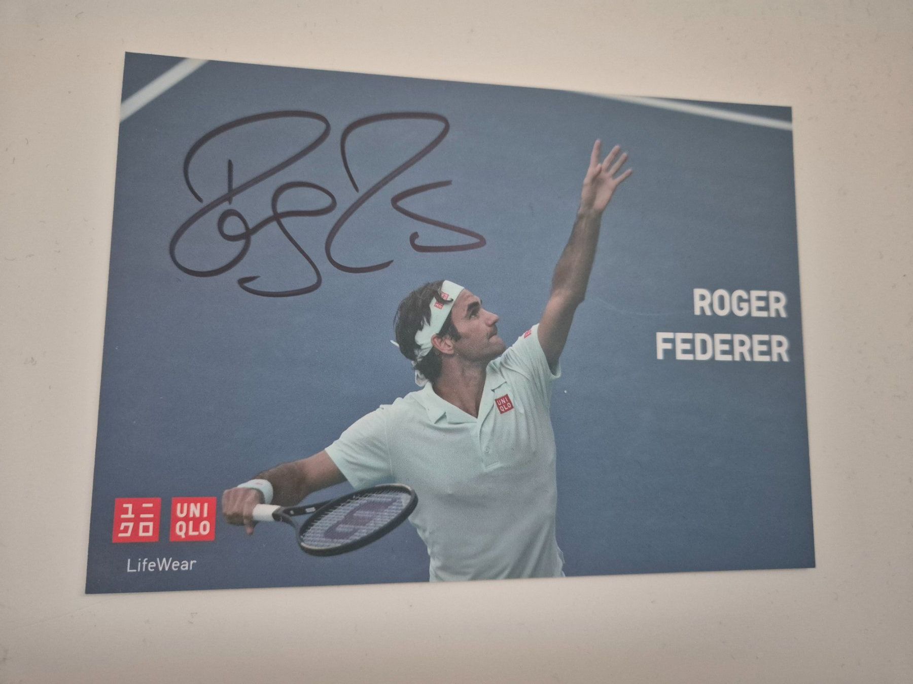Autografi: Autogrammkarte Roger Federer Originalunterschrift – Nuovo (secondo la descrizione) da Eglisau venduto da nicij79