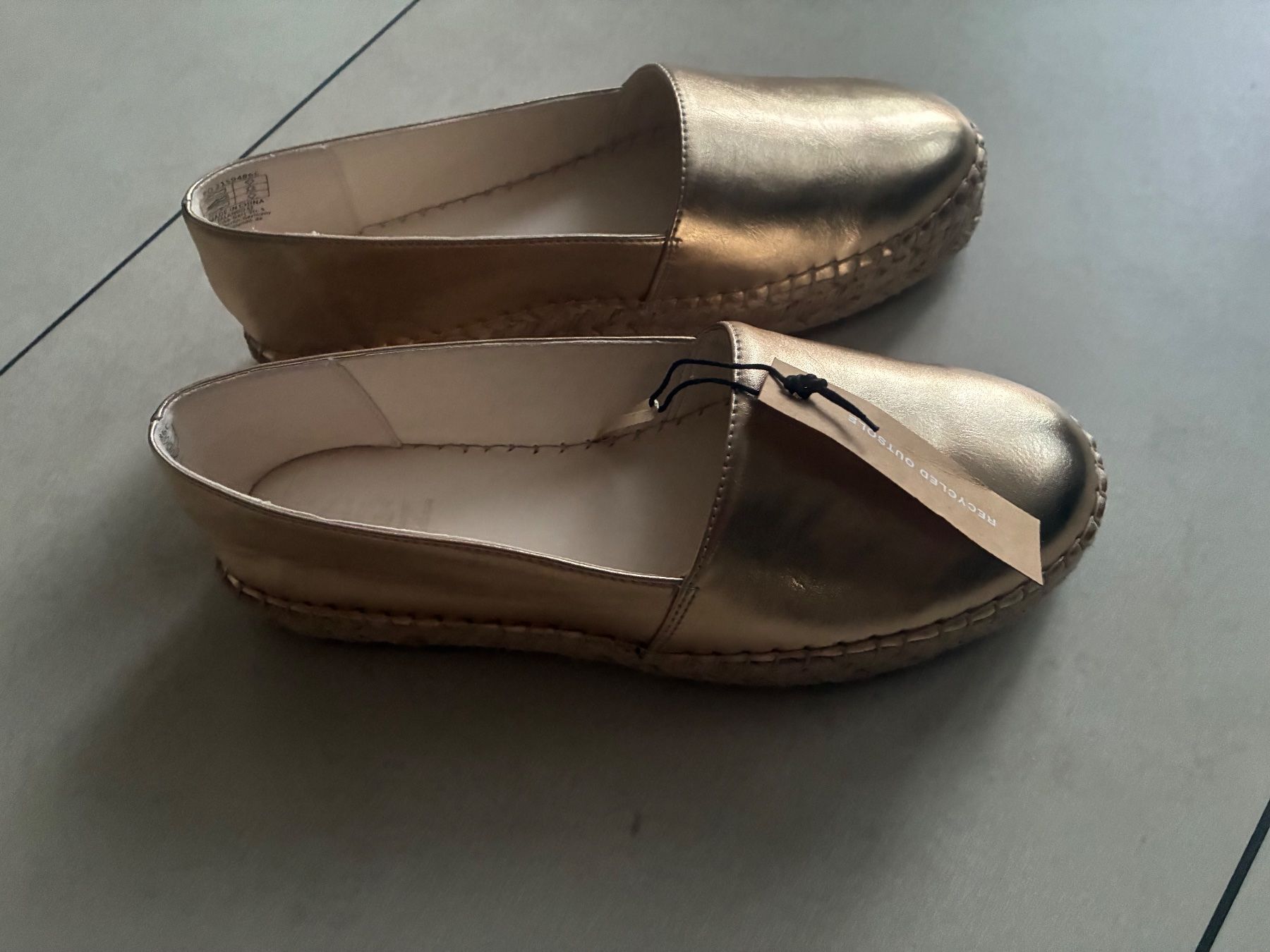 Scarpe da donna: Neue ZIGN Espadrillas gold Leder – Nuovo e nell'imballaggio originale da Novazzano venduto da White71