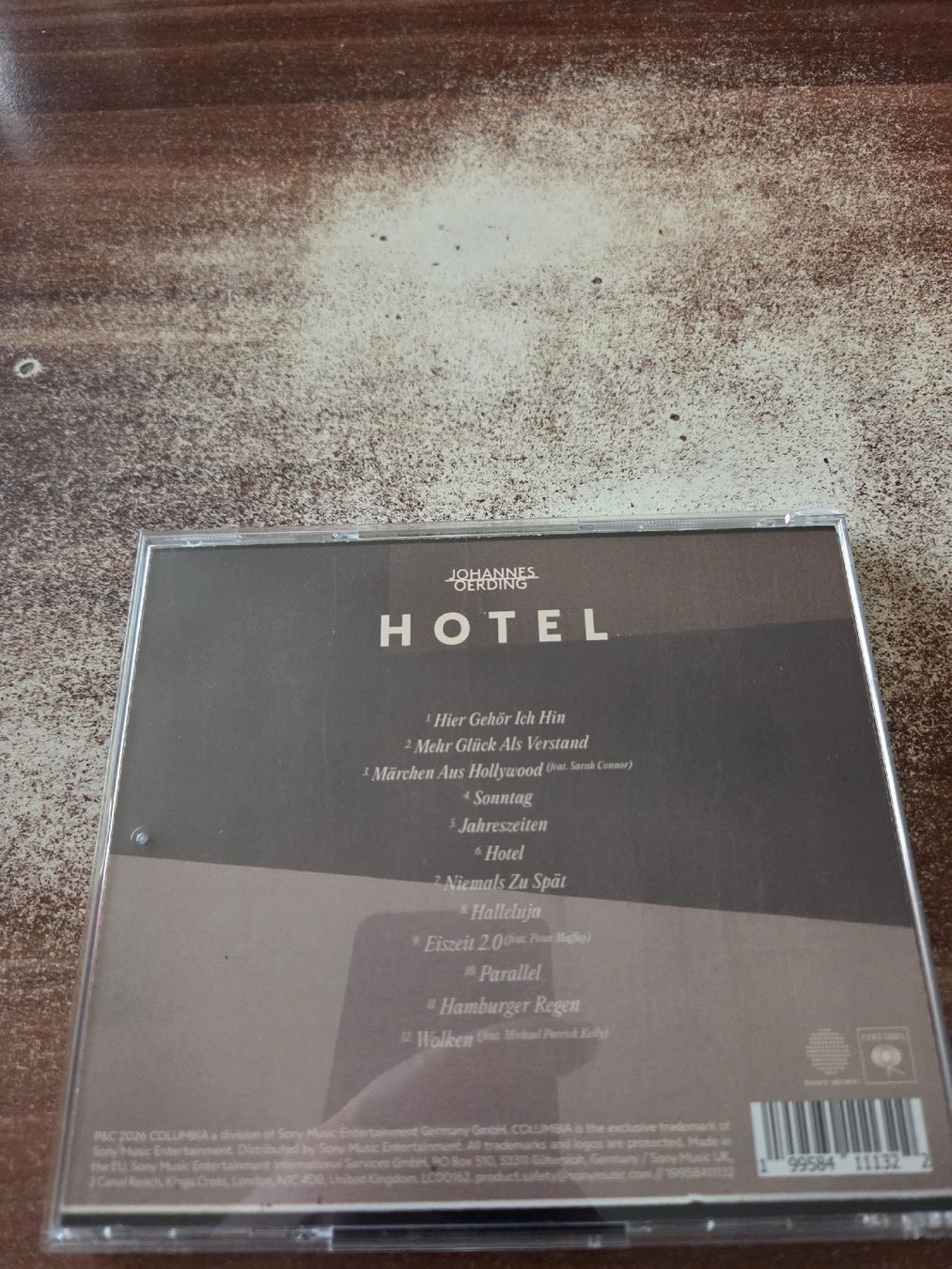 CD: Johannes Oerding - Hotel – Usato da Wattenwil venduto da Mage66 1