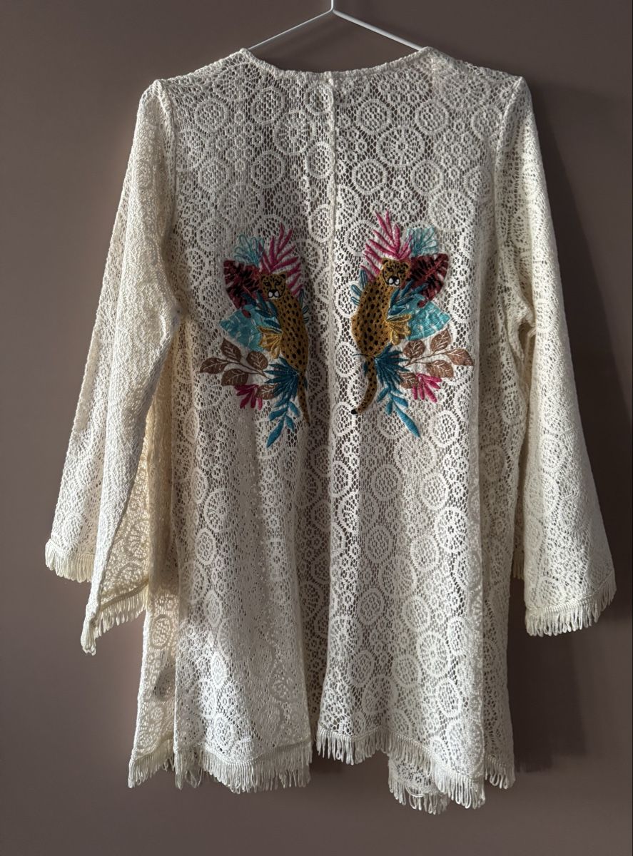 Kimono: Strandaccessoire mit Stickerei, Gr. S/M – Nuovo e nell'imballaggio originale da Emmen venduto da tuv_dvj6