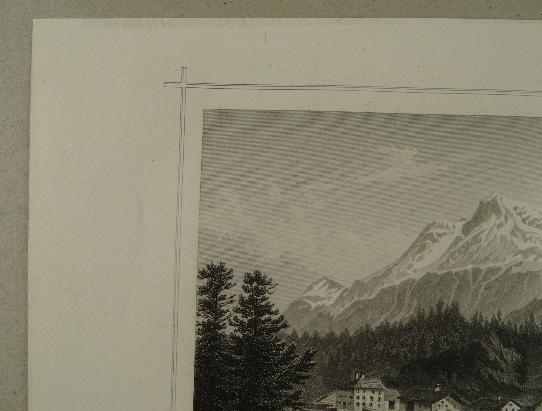Incisioni: SILS MARIA, STAHLSTICH NACH ROHBOCK 1870 – Usato da Grüningen venduto da Kartensammler 2