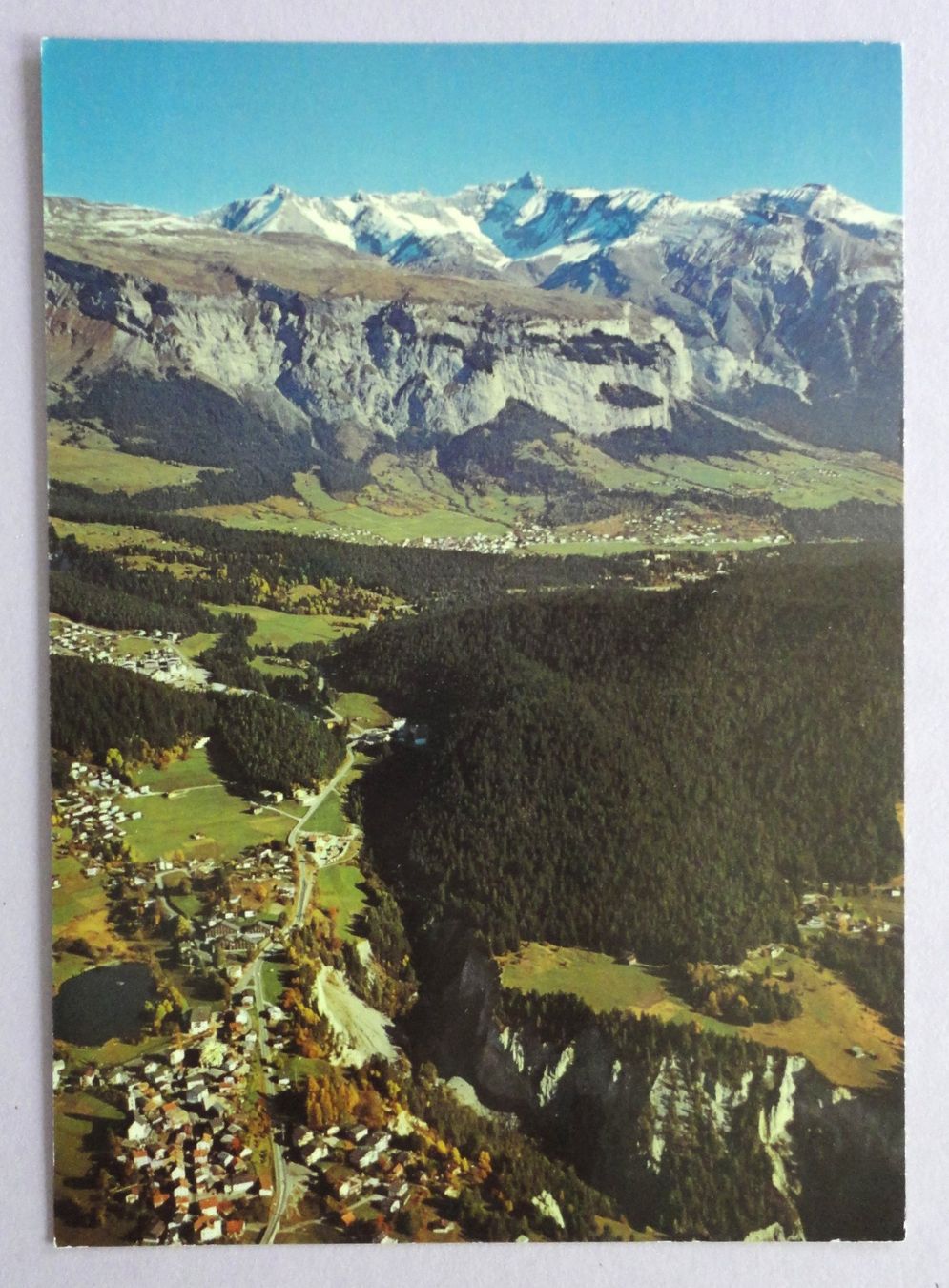 Cartoline postali: Laax gegen Flims – Usato da Fétigny venduto da Billy2miny