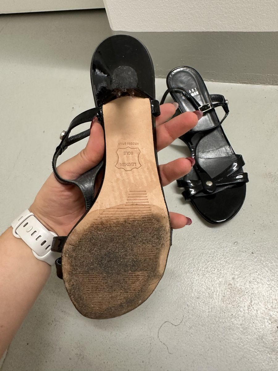 Stuart Weitzman Chaussures femmes: Sandaletten Stuart Weitzman schwarz Grösse 39 – D'occasion à Meilen par ninifee20 2
