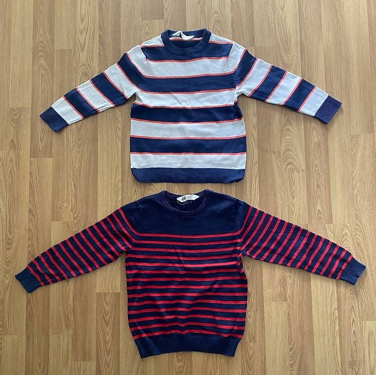 H&M Pullover & Sweatshirts: Set Pullover gestreift Gr. 110/116 von H&M Top Zustand – Neu (gemäss Beschreibung) aus Glarus von Iroccinha 1