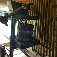 Mostfritz Obstpresse Holzkorb Metallrahmen gebraucht