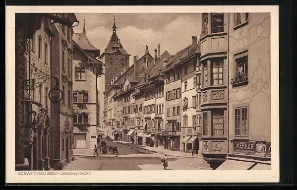 Cartes postales: Schaffhausen-Oberstadt, Blick in eine St – D'occasion à Berlin par bartko-reher