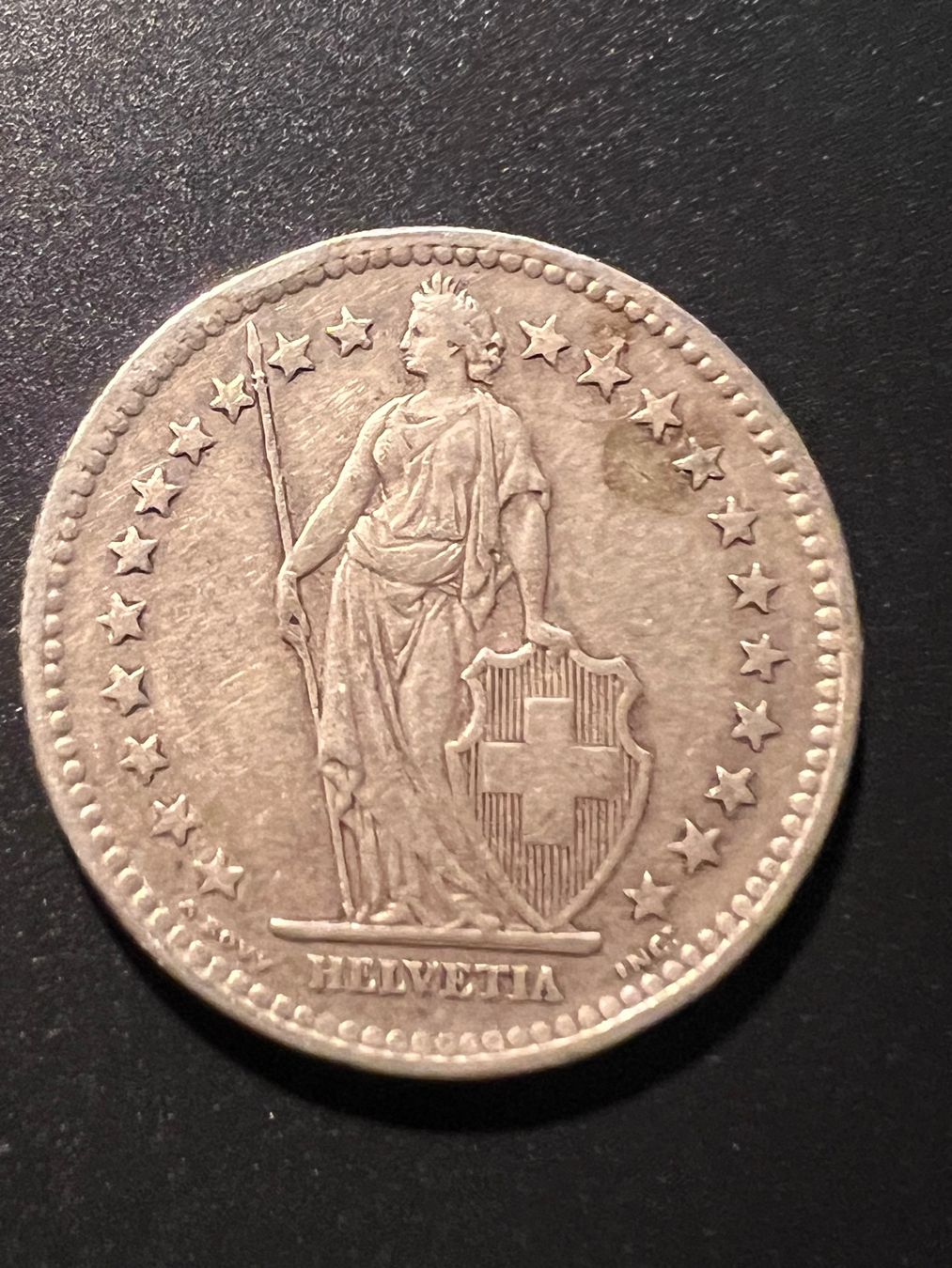 Tutti le monete: Pièce 2 Francs argent 1948 – Usato da Genève venduto da Nicky113 1