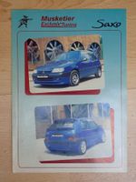Citroen Saxo Musketier Tuning - Seltener Prospekt - P1660