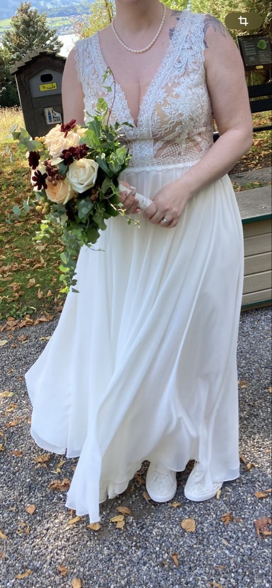 Vestiti: Wunderschönes Hochzeitskleid Grösse 42 – Usato da Stettlen venduto da simone.apera 1