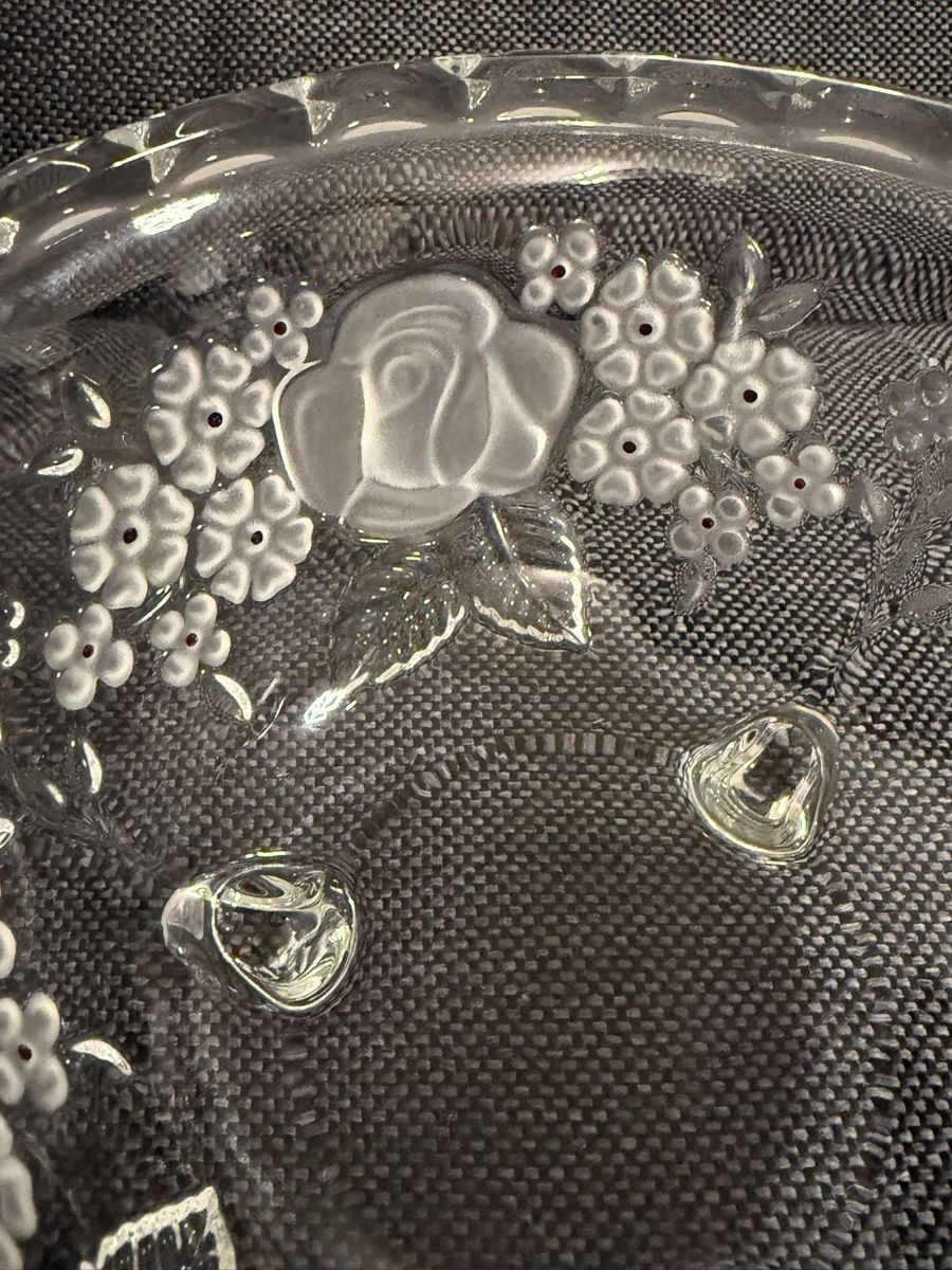 Walther Glas Ciotole: Glasschale Walther Glas Blumenmuster – Usato da Buchs SG venduto da and_d8tp 3