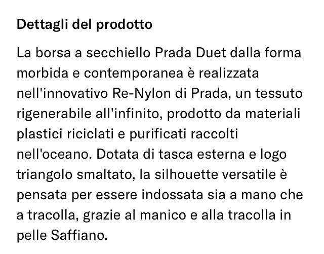 Prada Borse da donna: Prada BAG RE-NYLON – Usato da Paradiso venduto da Kayakara 9