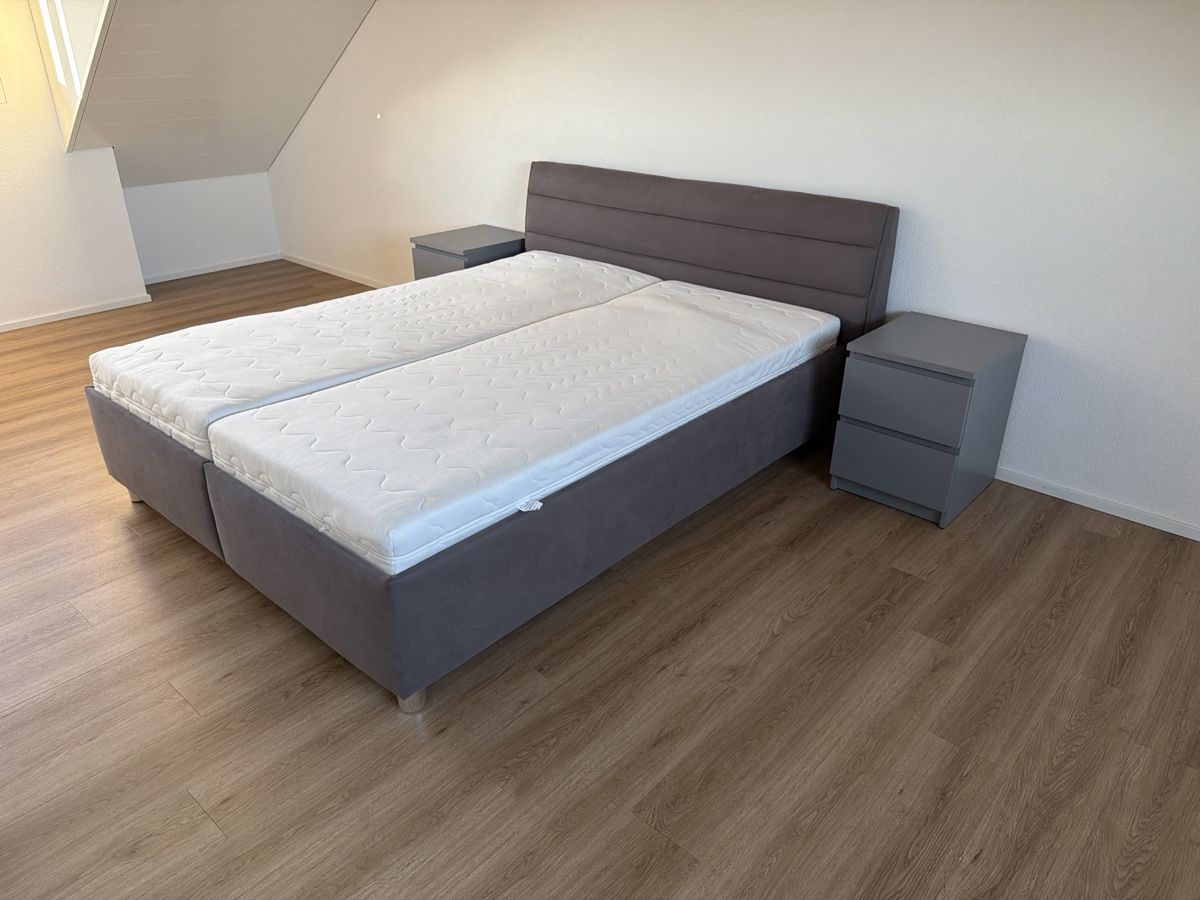 Betten: Doppelbett in grau – Gebraucht aus Hohentannen von aleberch 1
