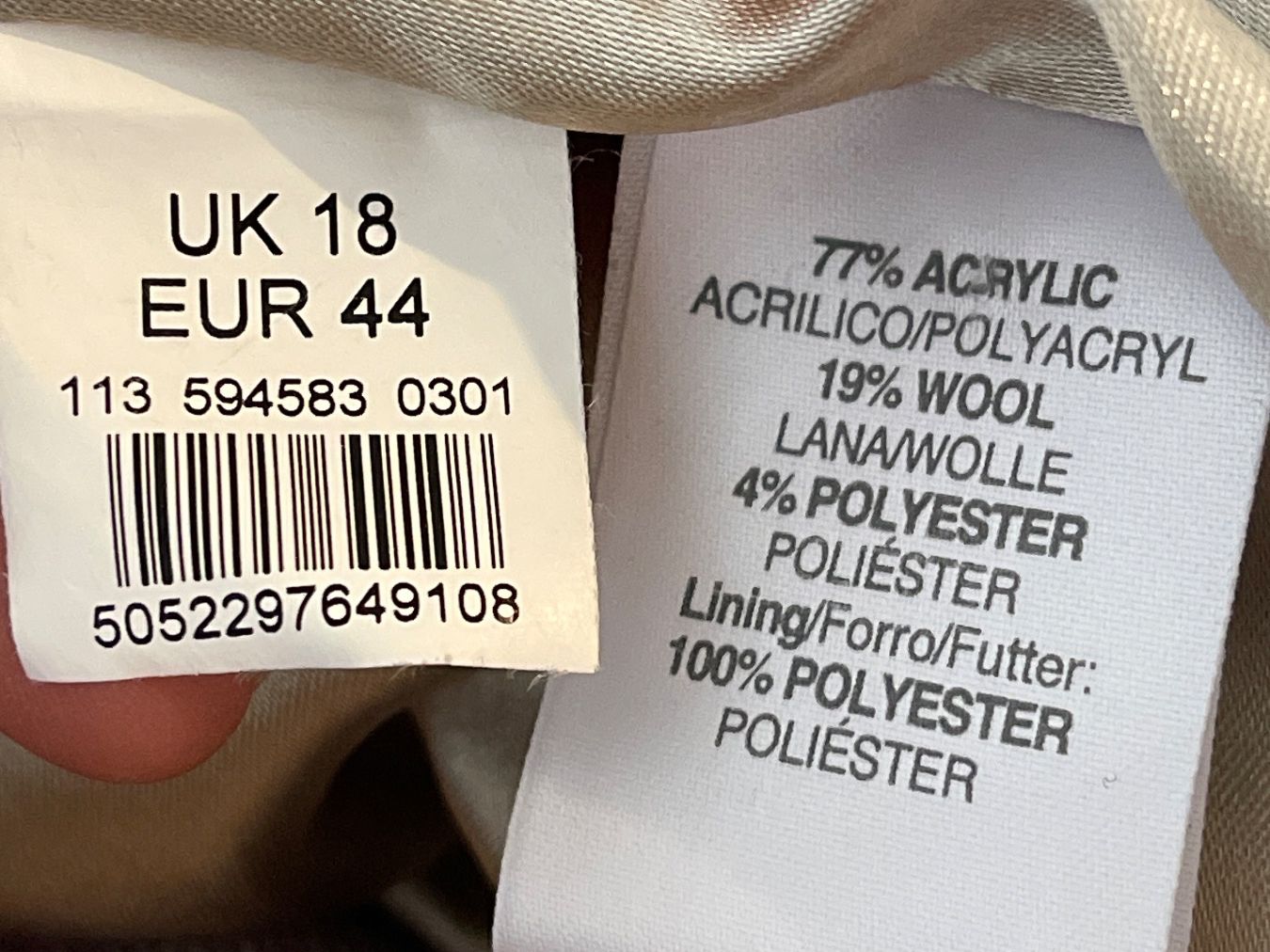 Jacken: River Island Mantel Jacke beige Grösse 44 Oder 46 – Gebraucht aus Nussbaumen AG von HelenaDavid1910 5