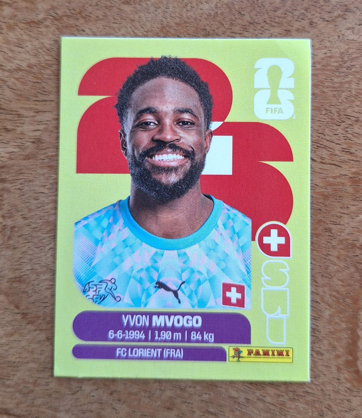 Panini Carte collezionabili: Panini YVON MVOGO SUI 3 – Nuovo (secondo la descrizione) da Romanens venduto da Crocette