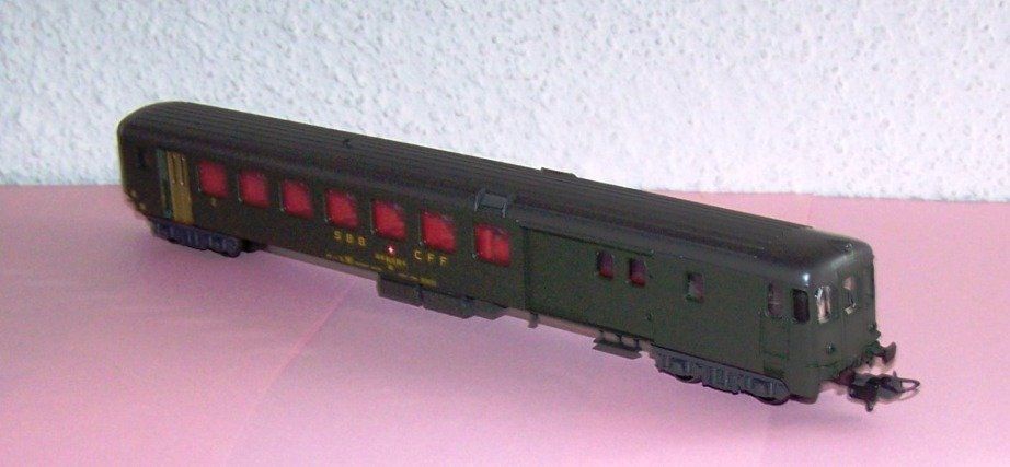 Lima Modellini di ferrovie: LIMA H0 9151 Steuerwagen BDt der SBB, UIC, DC – Usato da Brüttisellen venduto da Rentner44zh