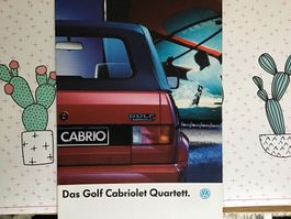 VW Golf Cabriolet Verkaufsprospekt 1990