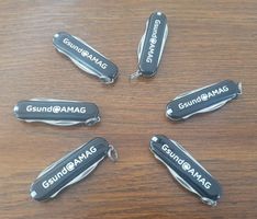 6 kleine Victorinox Taschenmesser mit Logo