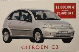 CITROËN  C3  - carte du concessionnaire