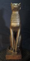 Alte Ägyptische Katzen Statue, Eisen Figur