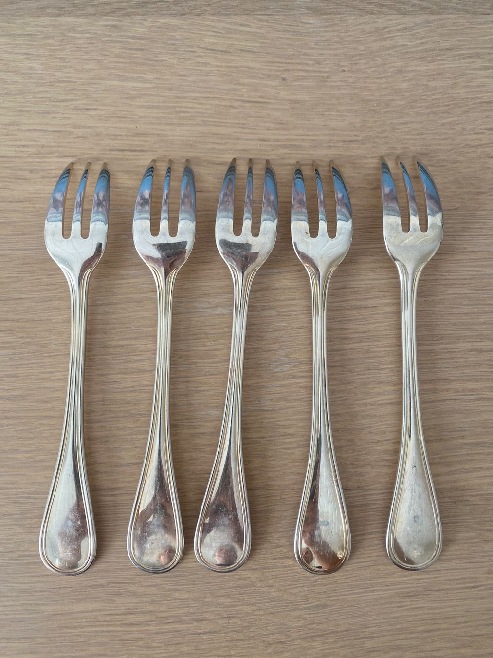 Christofle Set di posate: Christofle Albi 5 Dessert Forks – Nuovo (secondo la descrizione) da Herrliberg venduto da non_5qdb 1