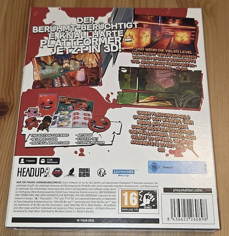 Giochi: Super Meat Boy 3D (PlayStation 5) – Usato da Lenzburg venduto da Djroc 1