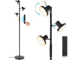 Stehlampe LED mit Fernbedienung, Stehleuchte dimmbar, 3-Modi