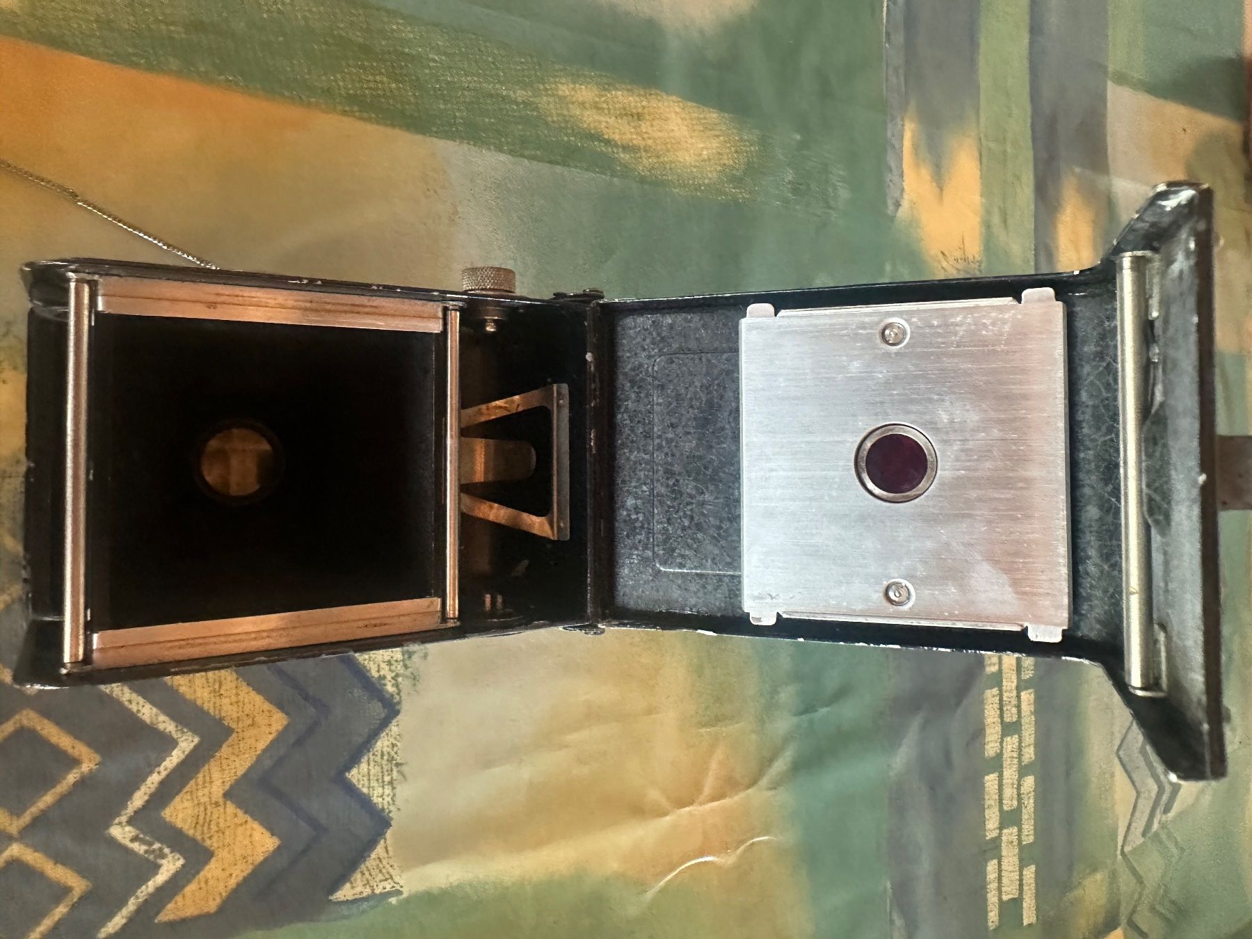 Zeiss Fotocamera: Zeiss Ikon Cocarette Klappkamera mit Ledertasche – Usato da Uster venduto da mos_8klm 2