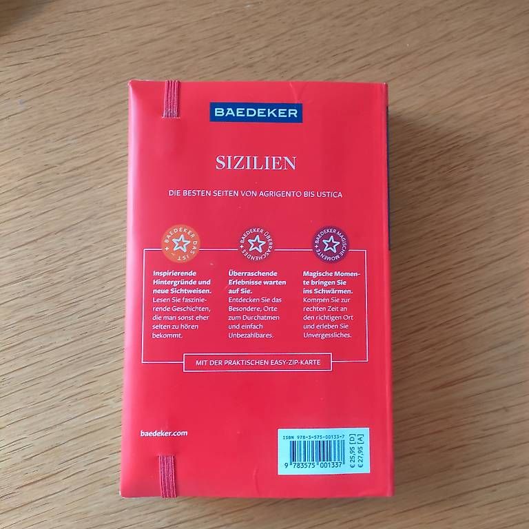 Libri: Sizilien Reiseführer Baedeker, neu – Nuovo (secondo la descrizione) da Kilchberg ZH venduto da evahug 1