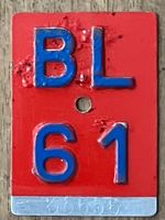 BL 61 - VELONUMMER - FAHRRADSCHILD - PLAQUE DE VELO- BL 61