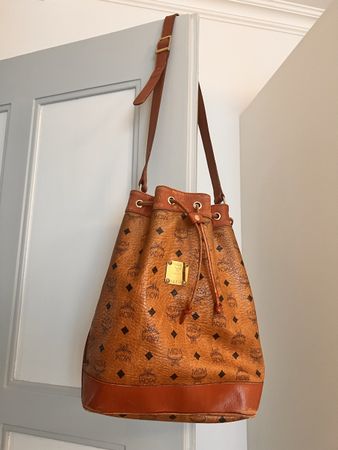 Vintage MCM Beuteltasche Y4215 – Original – Cognac/Braun