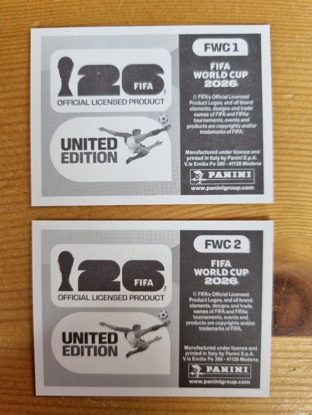 Panini Sammelbilder & Trading cards: WM 2026, Paninibild (Doppelbild) – Neu (gemäss Beschreibung) aus Meilen von Oxygenion 1