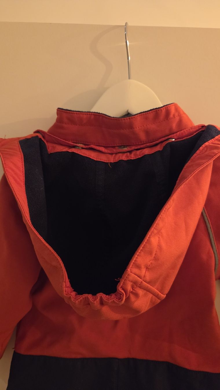 Completi: Tchibo Overall Softshell Einteiler rot Grösse 86-92 – Usato da Winterthur venduto da NeM 3