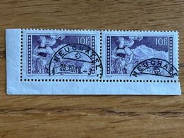 🔥 1914 Gebirgslandschaft JUNGFRAU Nr.131: 2 zusammenhängend