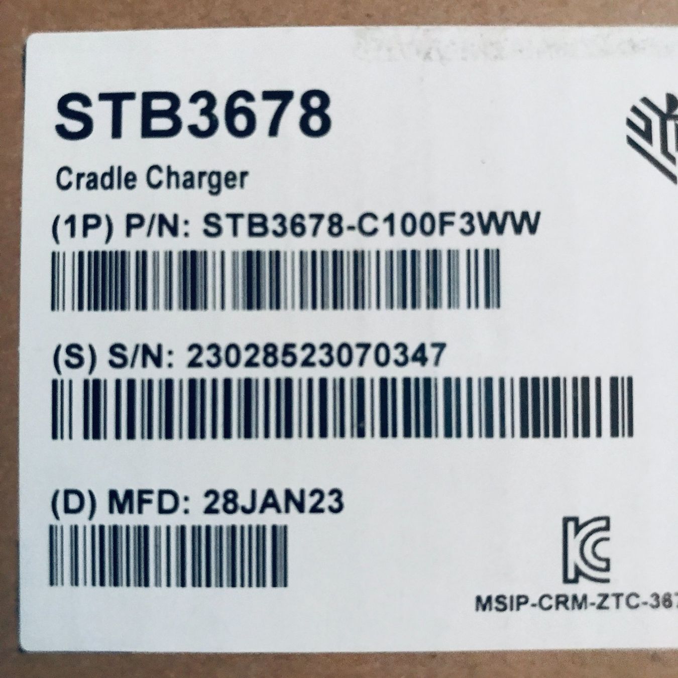 Docking station: Zebra STB3678-C100F3WW Bluetooth-Ladestation DS3678 LI3678 – Neuf (Voir description) à luzern par ARNI. 3