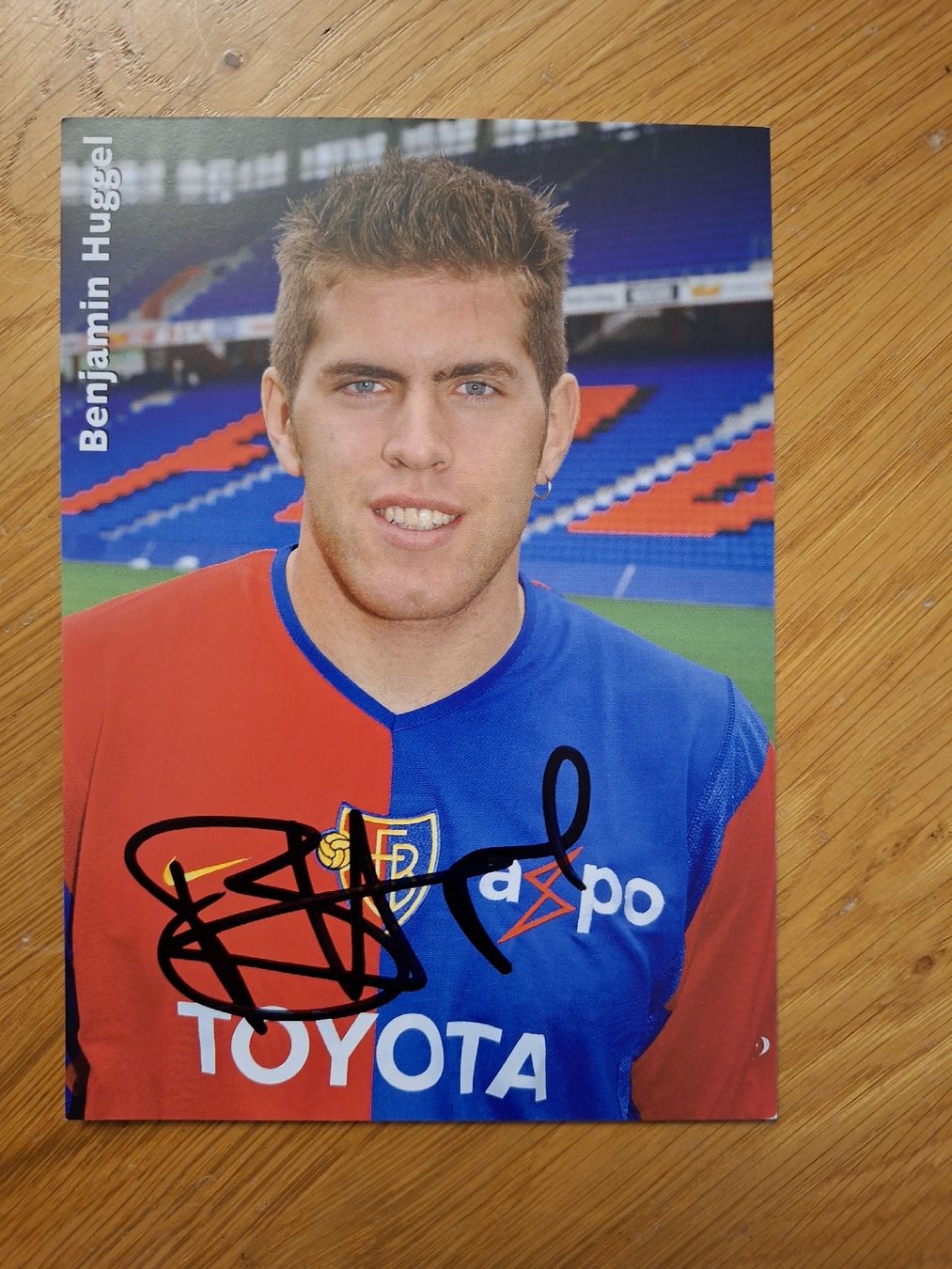 Autografi: Benjamin Huggel Autogrammkarte FC Basel – Usato da Thun venduto da wuschu