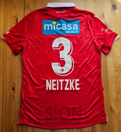 FC Sion Trikot #3 André Neitzke Macron Grösse L FCS Sitten