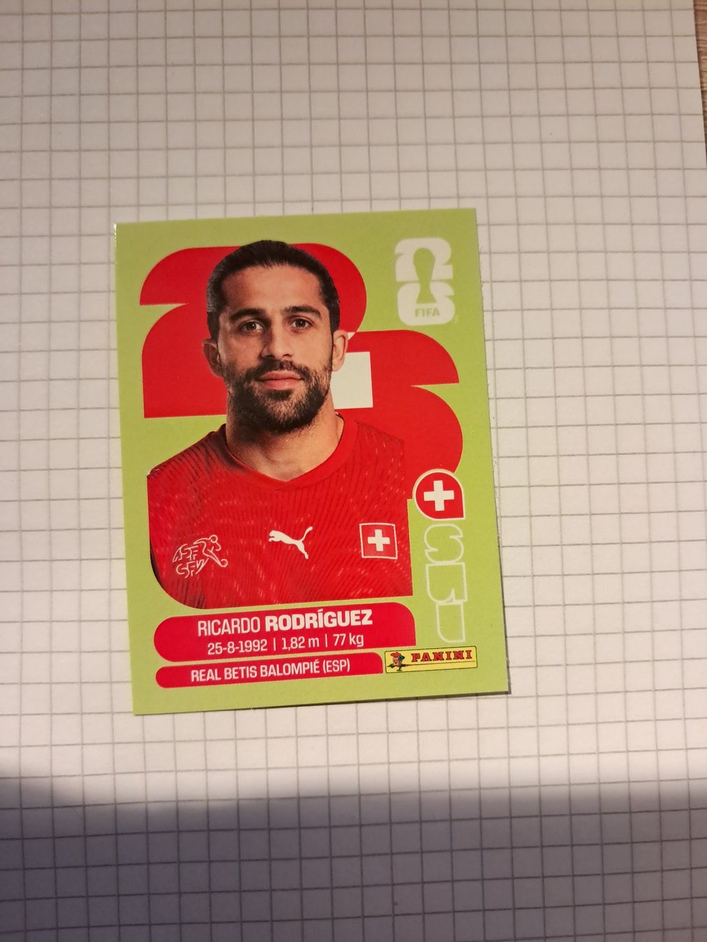 Carte collezionabili: WM26 Ricardo Rodriguez Sui 5 – Nuovo (secondo la descrizione) da Wallisellen venduto da Cyberfuexli