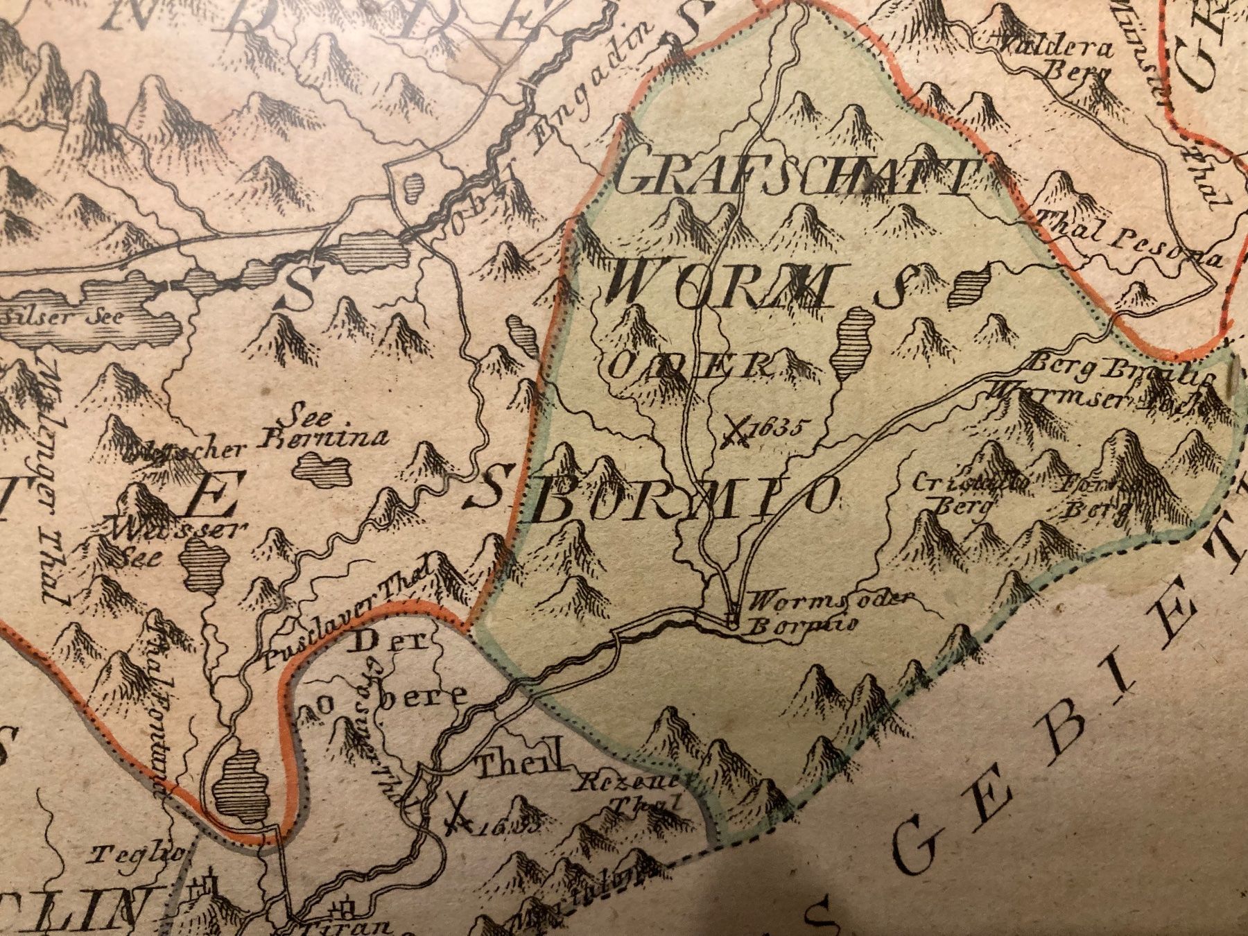 Landkarten & Atlanten: Graubünden Karte (1791 ???) – Gebraucht aus Adliswil von eku_8mgk 3