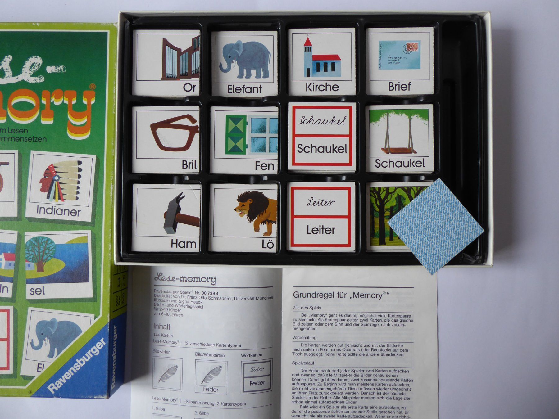 Ravensburger Spiele: Nostalgie Lese Memory Ravensburger 1984, 3 Spielvarianten – Gebraucht aus Turbenthal von Panau 2