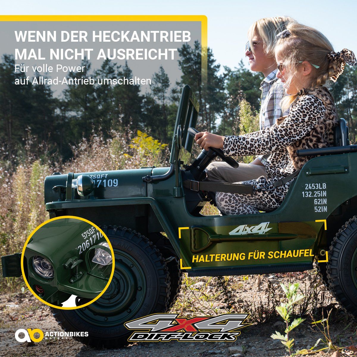 Fahrzeuge für Kinder: Jeep Willys Kinder-Elektroauto, 3 Sitze und 3 Gurte – Neu und originalverpackt aus Cham von G-Money_swiss 8