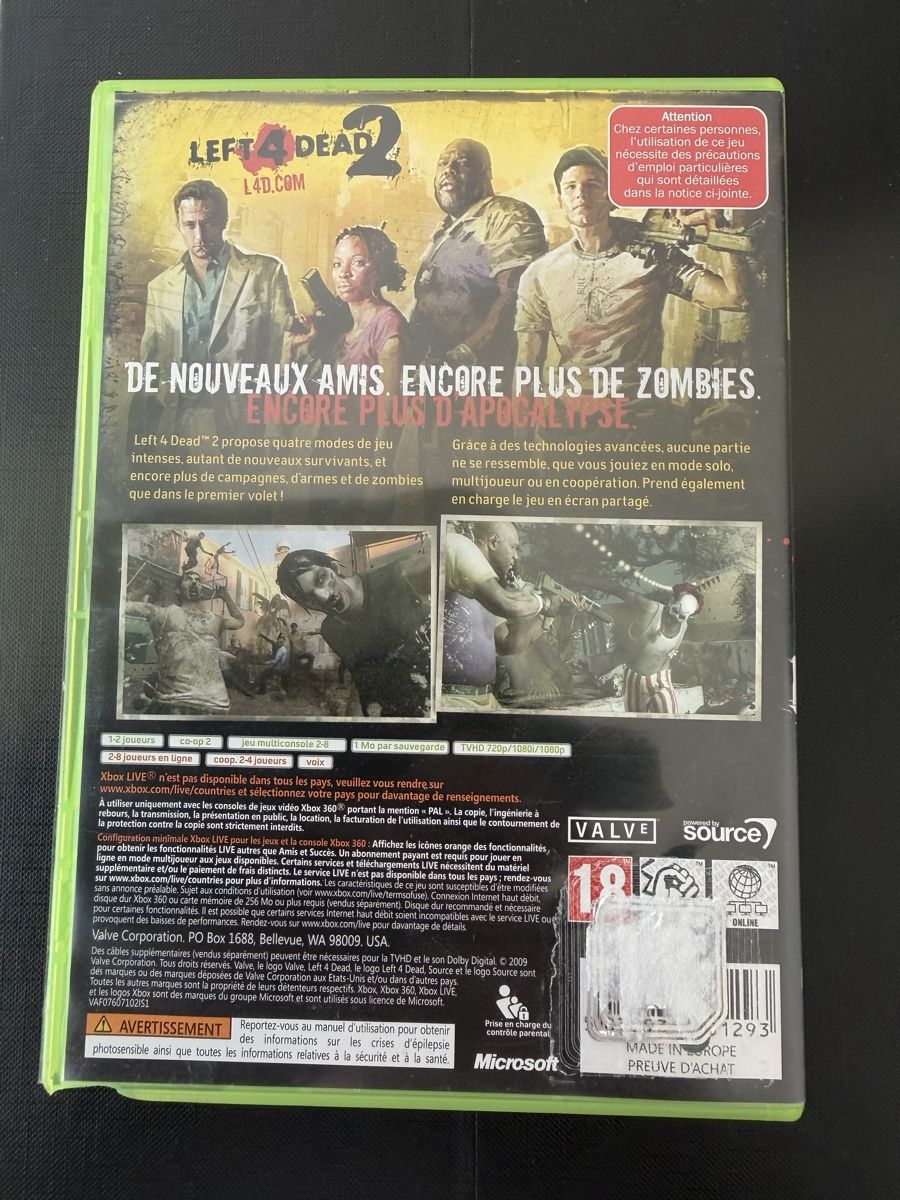 Microsoft Giochi: XBOX 360 LEFT 4 DEAD 2 PAL – Usato da Savigny venduto da Matgab94 1