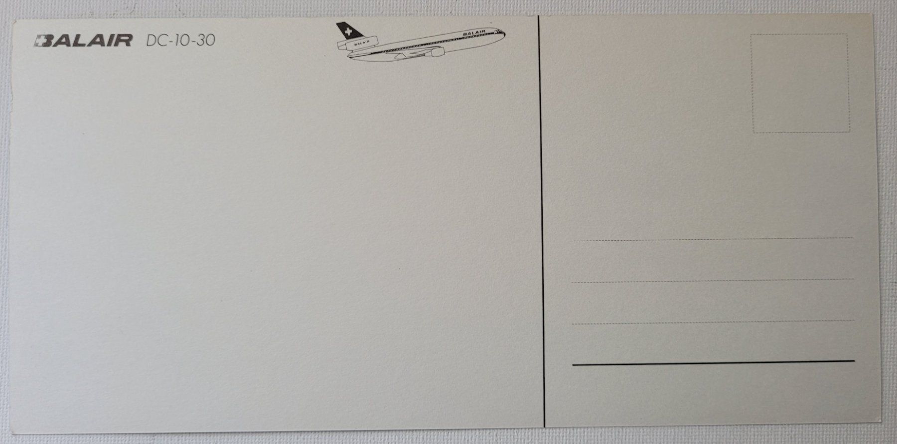 Ansichtskarten: BALAIR DC-10-30 – Neu (gemäss Beschreibung) aus Neftenbach von Mador6 1