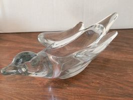 Glasschale verm. Murano Vogel Möve Taube... Vintage