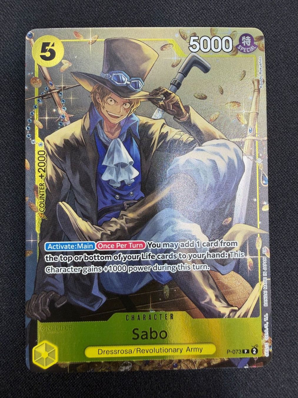 Bandai Carte collezionabili: Sabo P-073 P NM – Nuovo (secondo la descrizione) da Rolle venduto da KPTreasures
