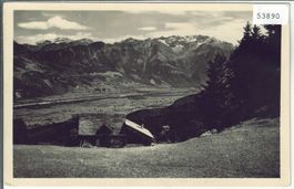 Buchserberg - Sisiz Vorälpli mit Rheintal und Rhätikonkette