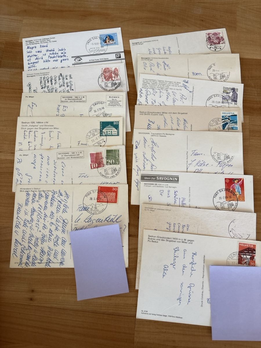 Cartoline postali: AK von Savognin – Usato da Rümlang venduto da Brieftaube2 1