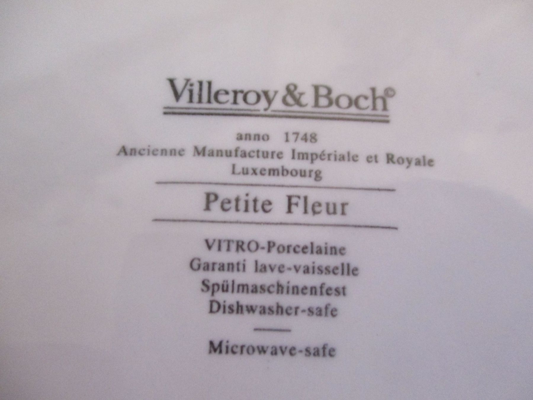 Villeroy & Boch Piatti: Dessertteller Petite Fleur, Villeroy Boch – Usato da Birsfelden venduto da alles-muss-raus 1
