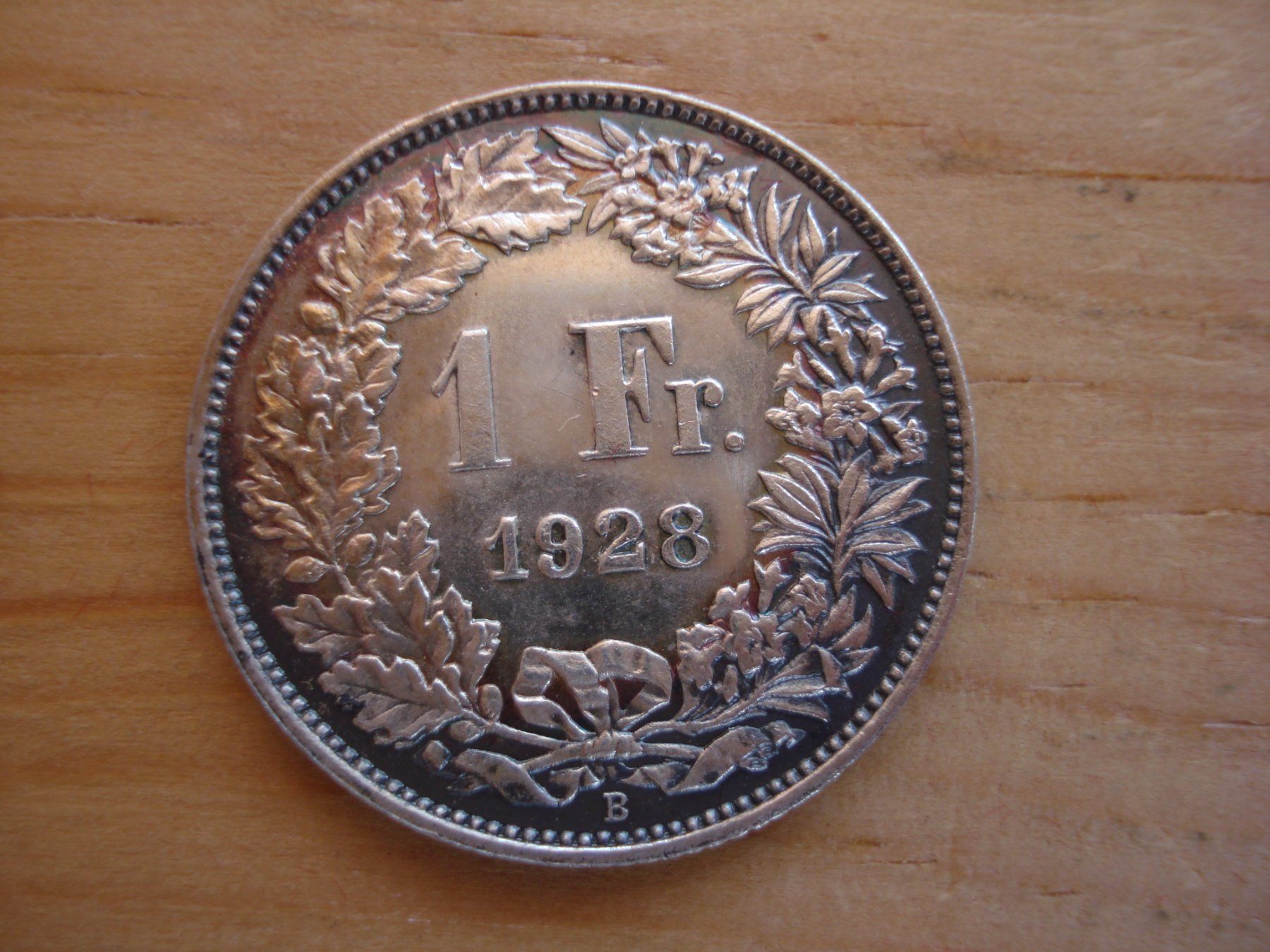 Alle Münzen: (C1) 1 Franken 1928 STGL- – Gebraucht aus Erlach von Net-Coins