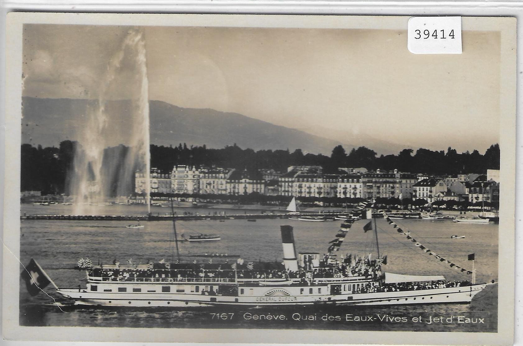 Ansichtskarten: Geneve - Quai des Eaux-Vives - Bateau "General Dufour" – Gebraucht aus Ettingen von Kartenplanet