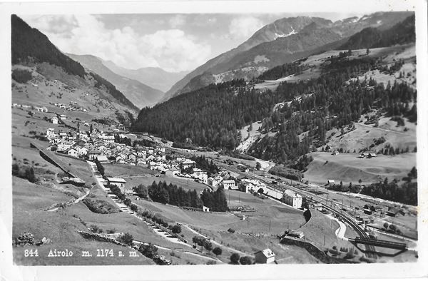Cartoline postali: Airolo vista generale Feldpoststempel – Usato da Olten venduto da clotaldi